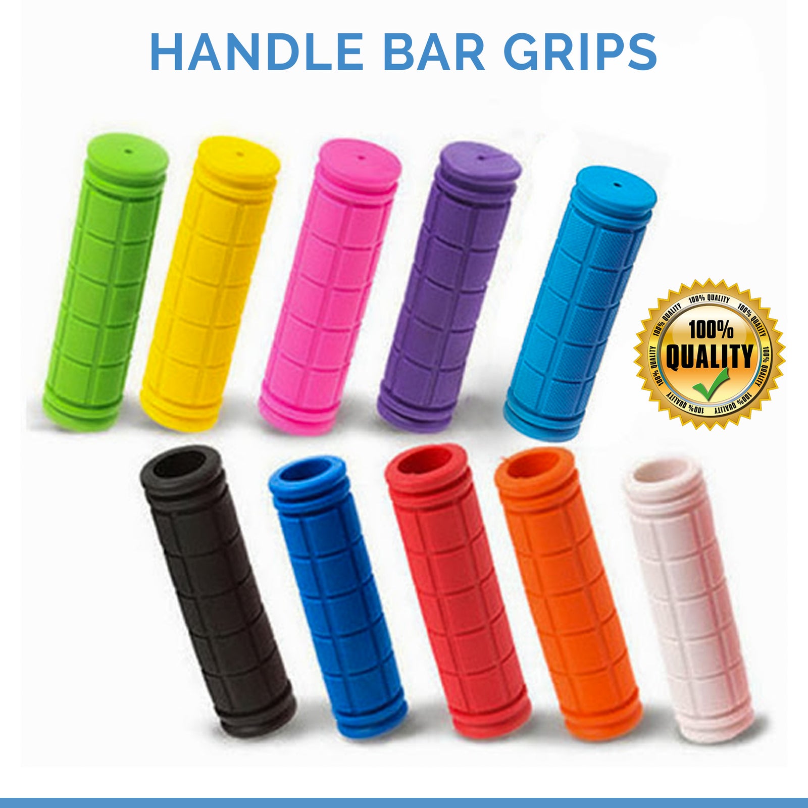 Non-Slip Rubber Bicycle Handlebar Grips
