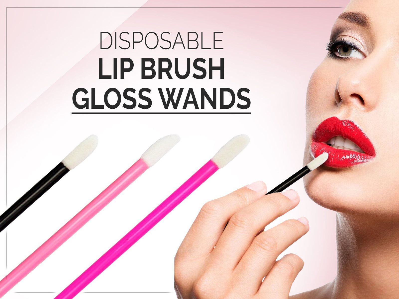 Disposable Lip Brushes Gloss Wands ( Lipstick Applicator )