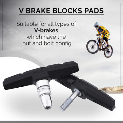 V-Brake Replacement Brake Pads Set ( Premium Rubber Blocks Shoes )