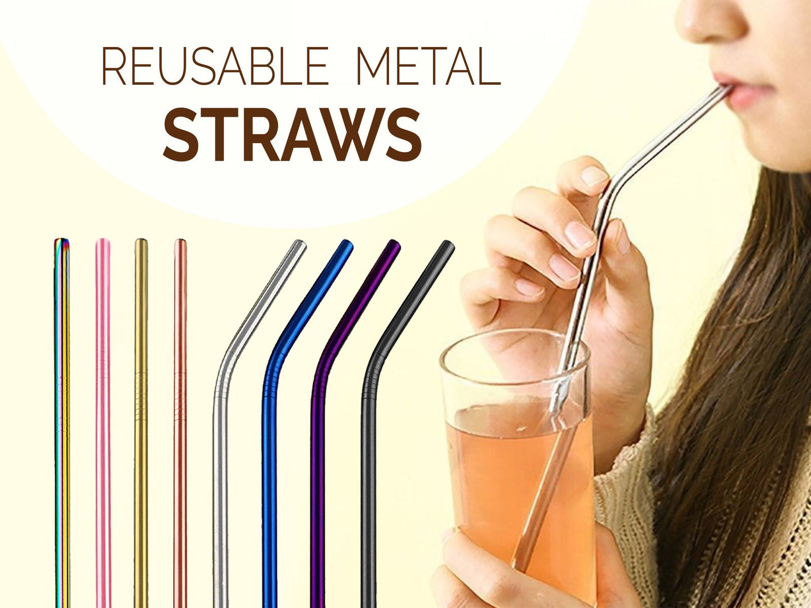 Non-toxic Reusable Stainless Steel Straws